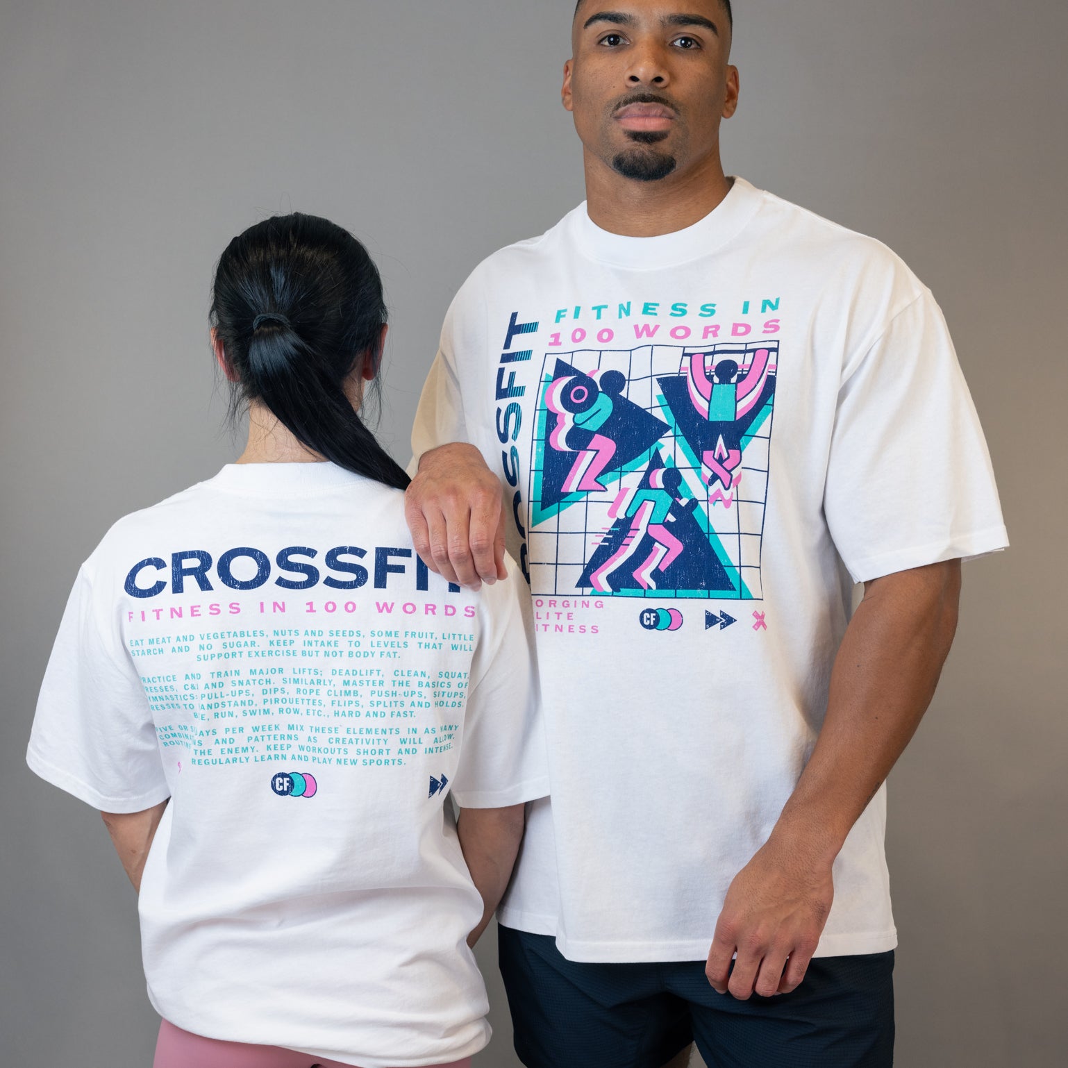 Unisex Retro Grid Heavyweight Faded Tee