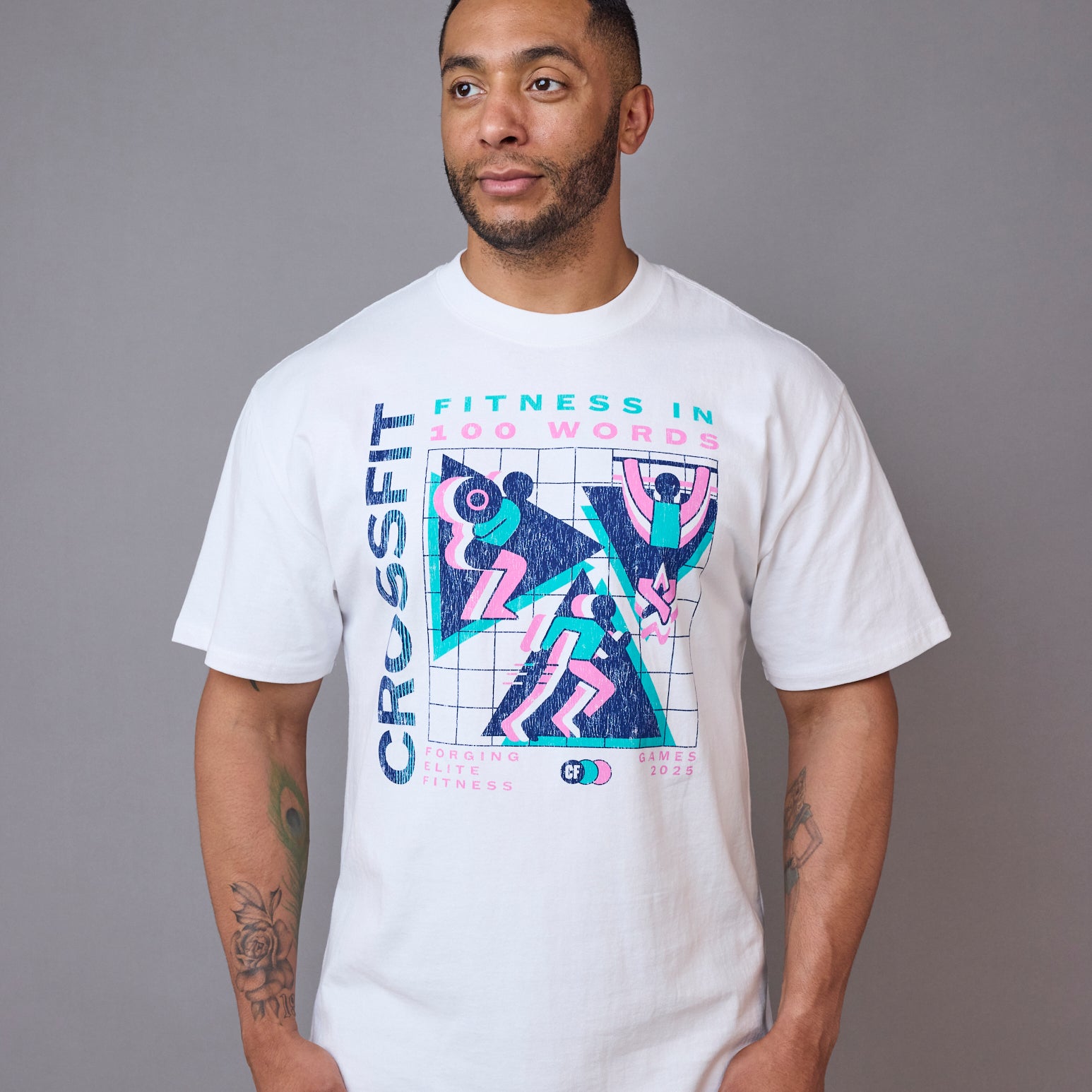 Unisex Games '25 Retro Grid Heavyweight Faded Tee