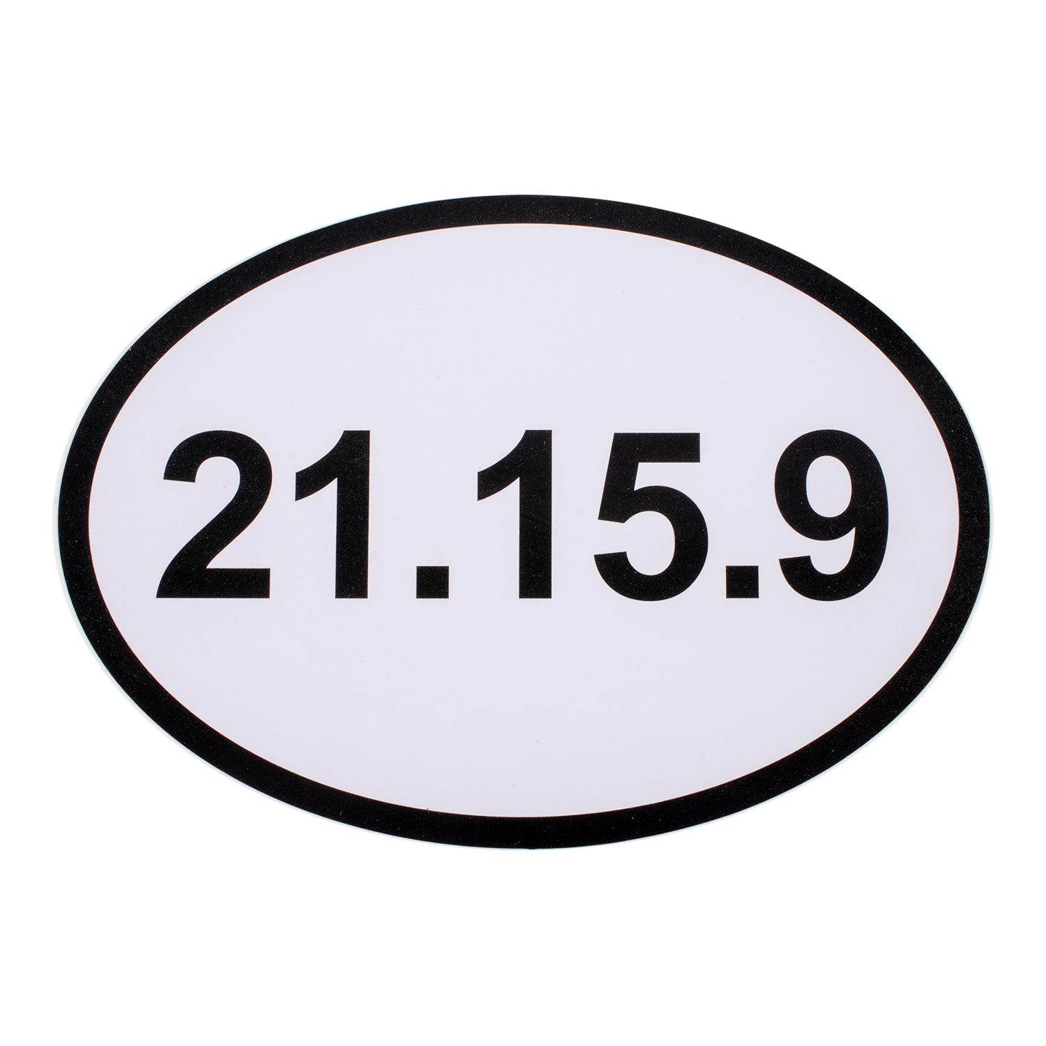 CrossFit 21.15.9 Oval Sticker