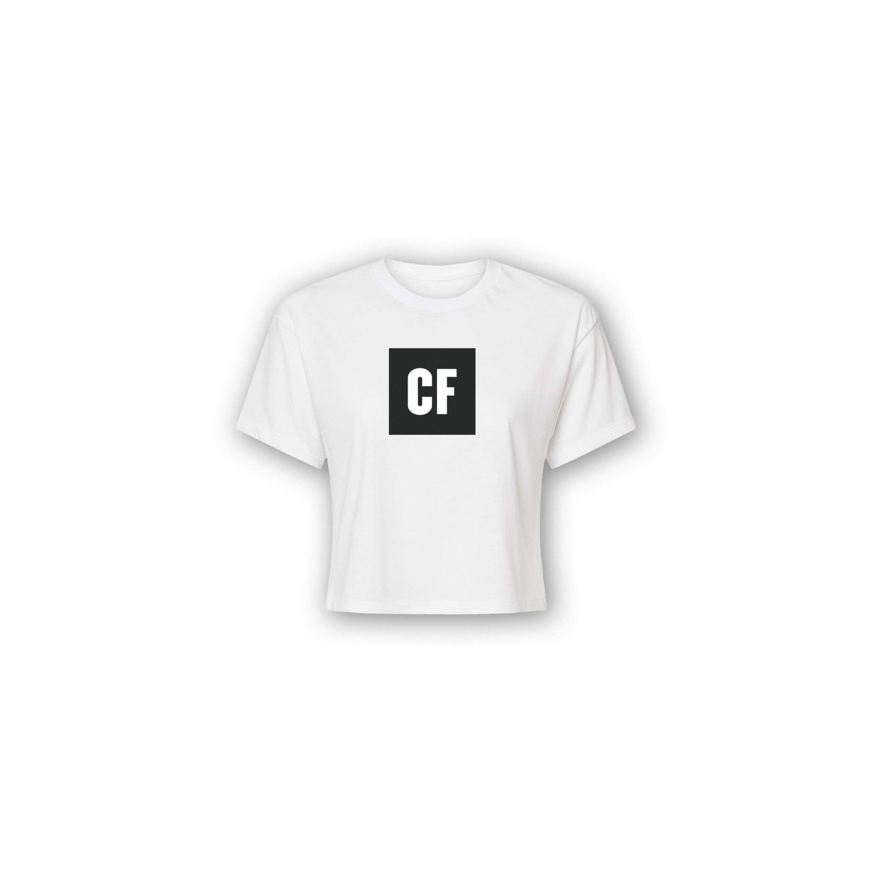 Women's CF Block Crop T-Shirt - White