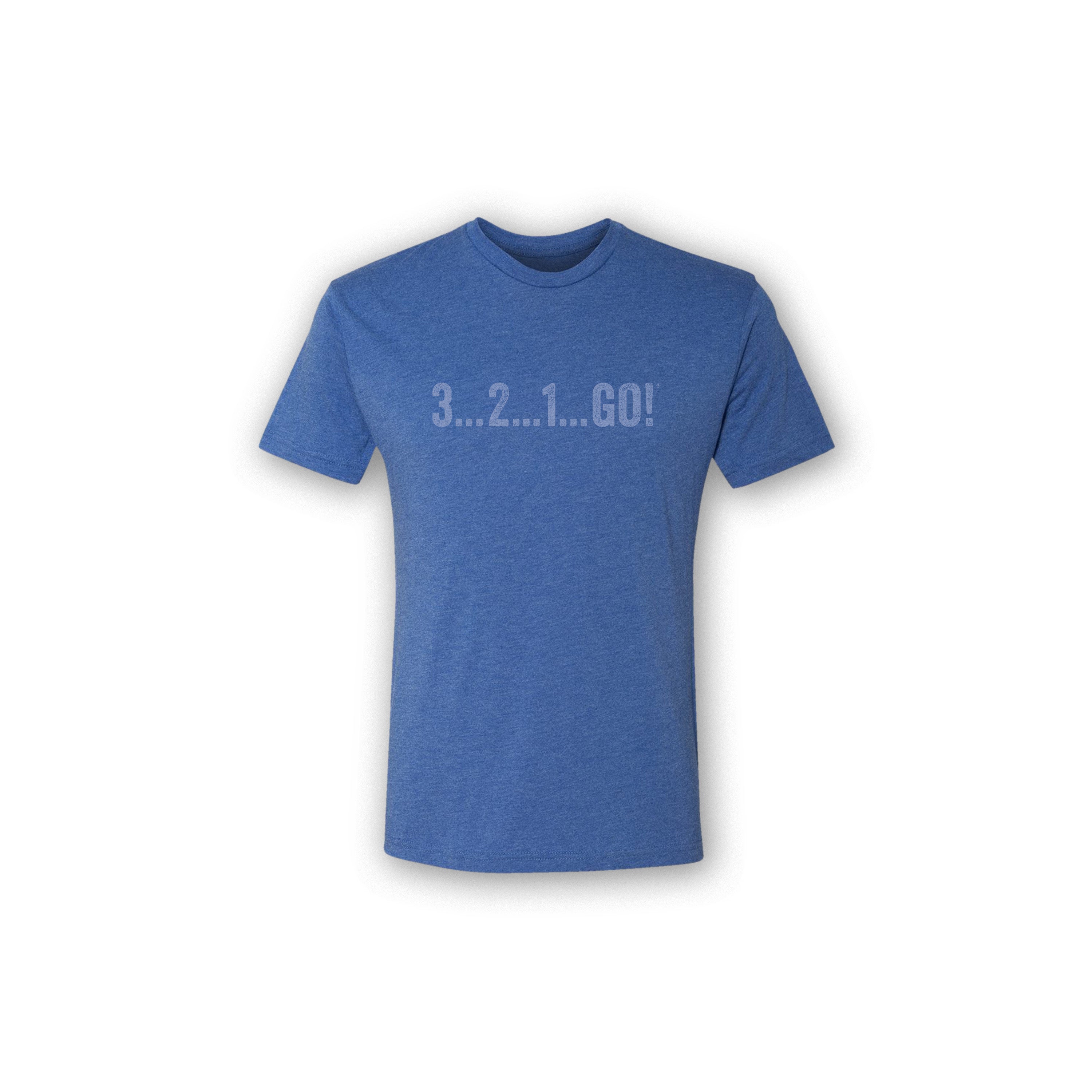CrossFit 3...2...1...GO! T-Shirt - Vintage Royal Blue