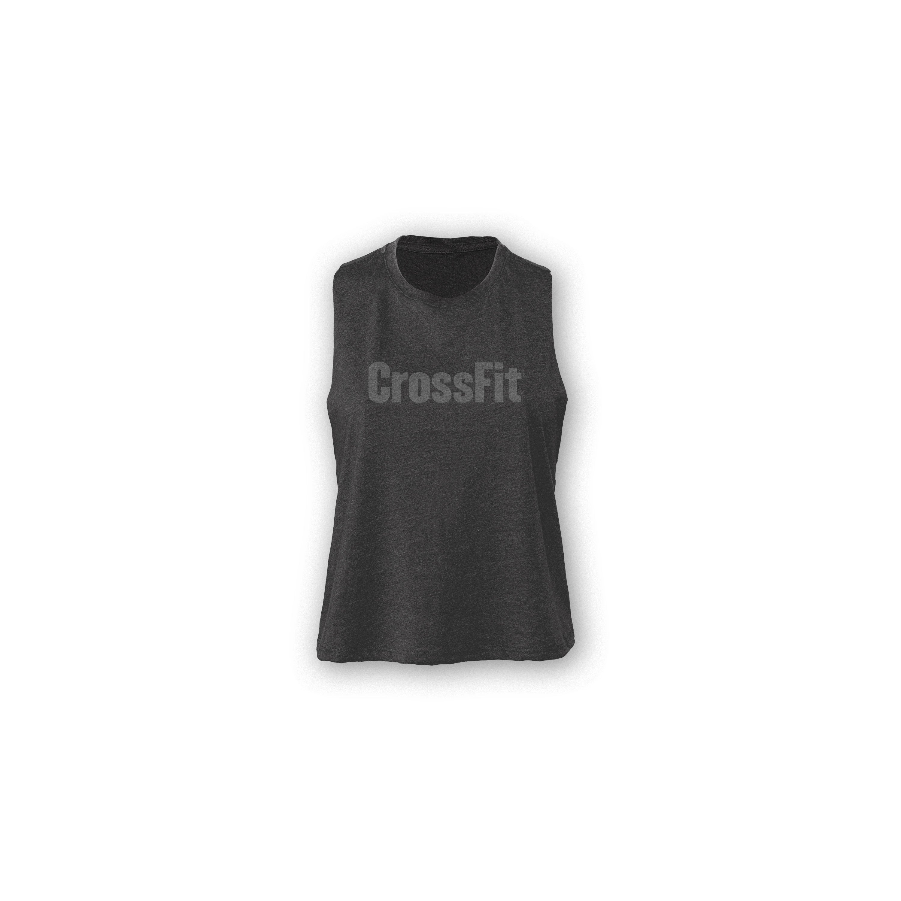 Women's CrossFit Tonal Crop Tank - Charcoal grey