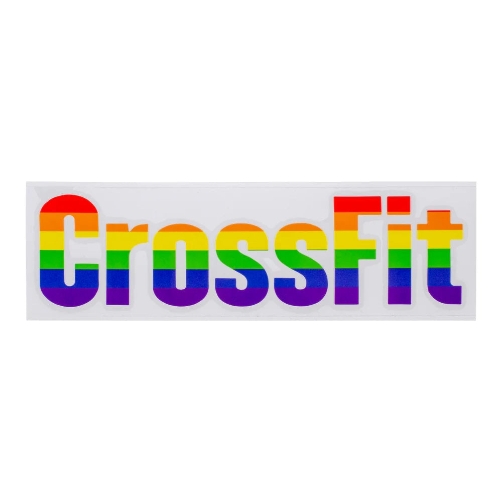 CrossFit Die Cut Rainbow Sticker - Multicolor