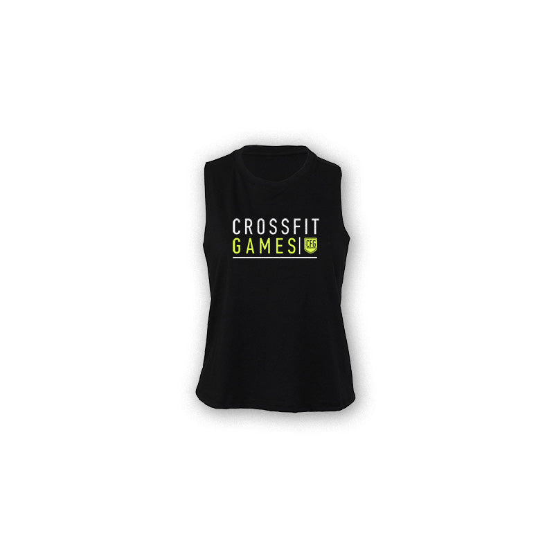 Women's CrossFit Games Primary Muscle Tank -  black