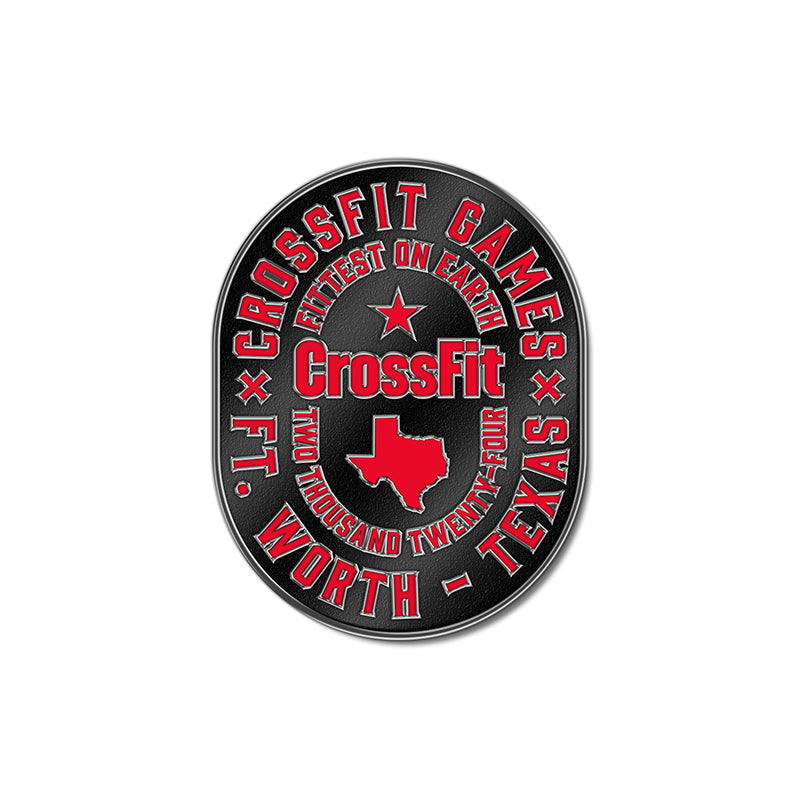 CrossFit Games 2024 Ft. Worth Pin - Red /  black