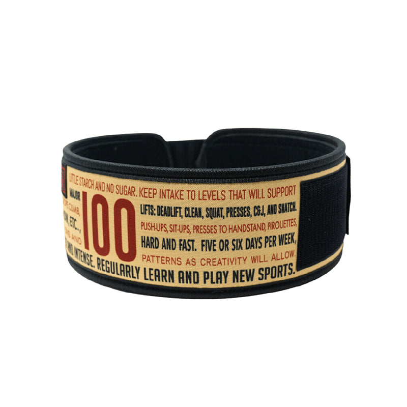 2POOD CF 100 Words 4" Weightlifting Belt