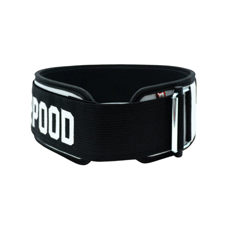 2POOD CF 4" Weightlifting Belt (White)