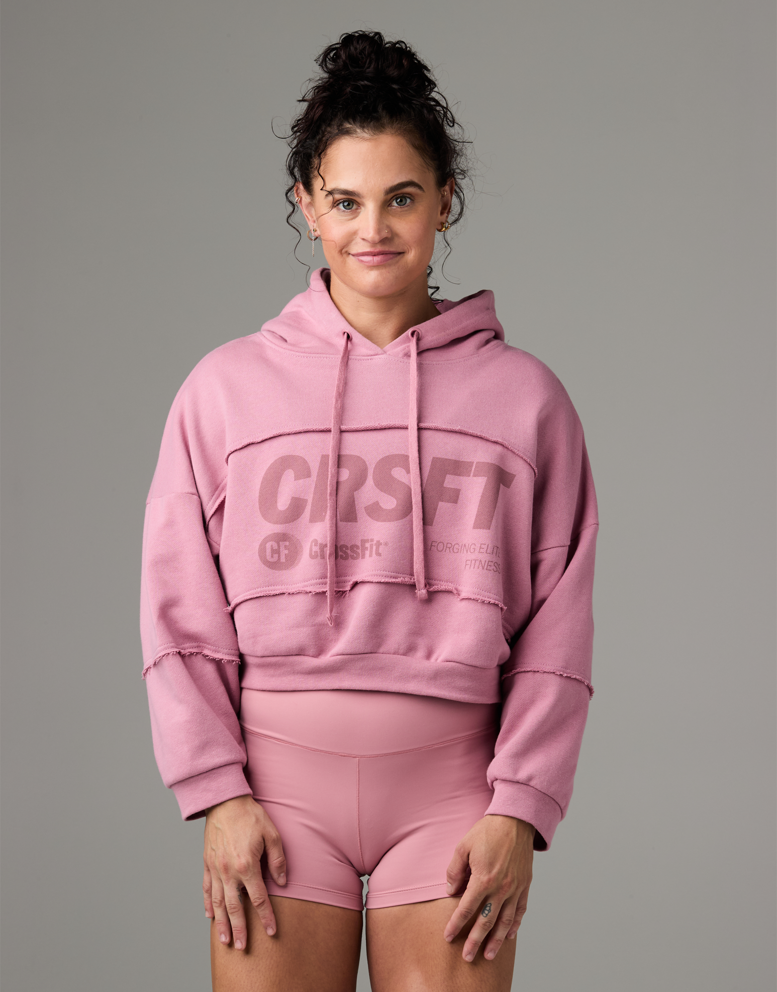 Women's CRSFT Terry Crop Hoodie